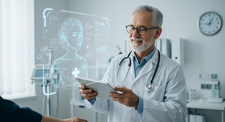 AI-driven predictive healthcare technology improving patient care and monitoring